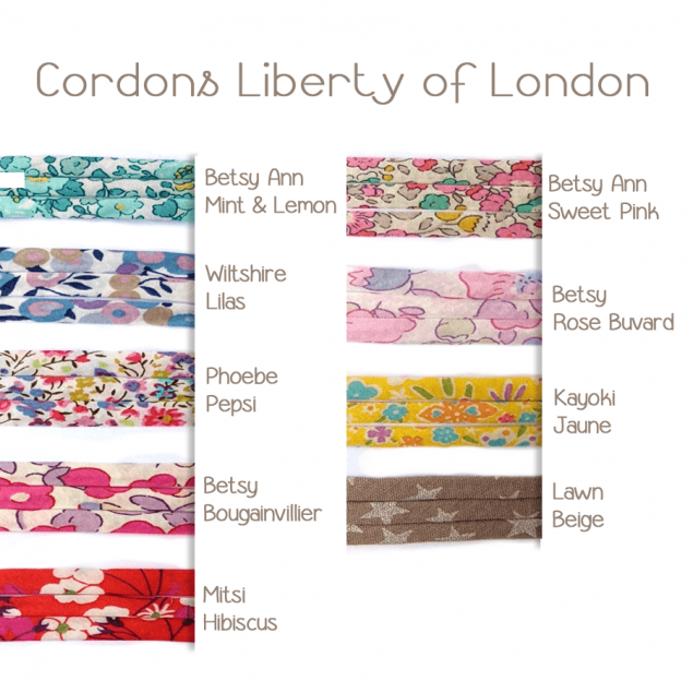 Cordons Liberty of London 4mm