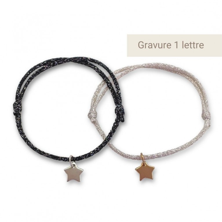 Bracelet mini-charms étoile de Noël
