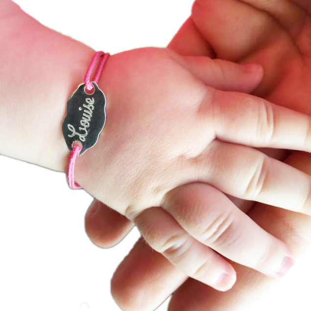 Bracelet nuage pour bébé et enfant -  Argent