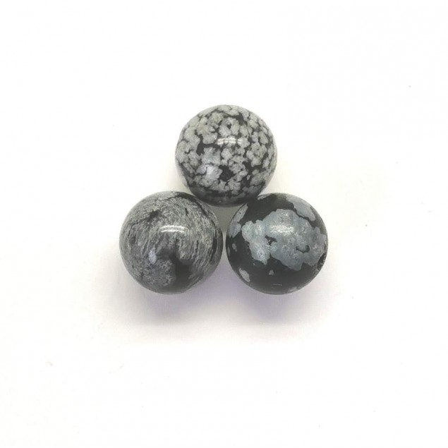Bracelet  perles Obsidienne des Neiges femme - 1 à 4 cubes gravés - Toute la collection de bijoux gravés