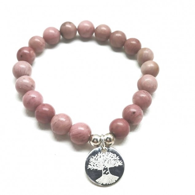 Bracelet personnalisé femme arbre de vie recto en perles