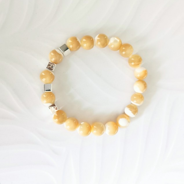 Bracelet en perles - 1 à 4 cubes à personnaliser- couleurs au choix - Bracelet Perles